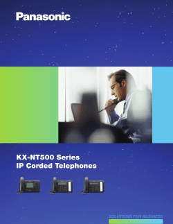 KX-NT500 Series IP Corded Telephones