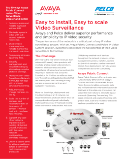 Easy to install, Easy to scale Video Surveillance