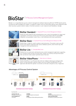 BioStar IP Access Control Management System