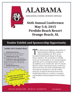 2015 AASBO Annual Conference Exhibit/Sponsor Form