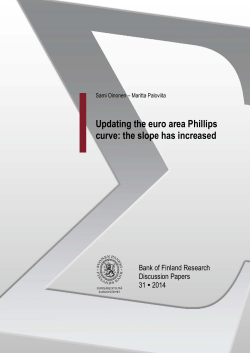 Updating the euro area Phillips curve: the slope