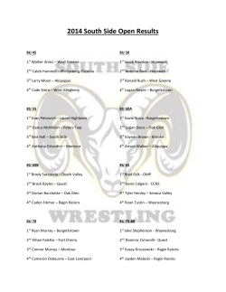 2014 South Side Open Results