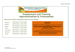 Employment and Training Apprenticeships - Oxcentric