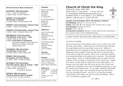 Newsletter - Christ the King Mackworth