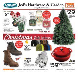 Jed's Hardware & Garden ChristmasGift Ideas
