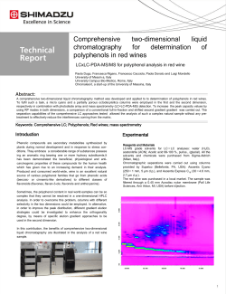 Comprehensive two-dimensional liquid chromatography for