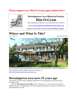 Read more - Downingtown Area Historical Society