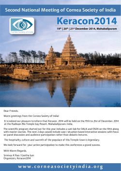 Keracon2014 - Cornea Society of India