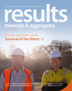 Results minerals & aggregates issue 3/2014 (download