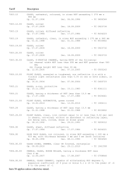 Tariff Concessions - Australian Customs Service