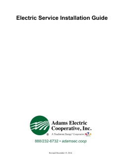 Electric Service Installation Guide