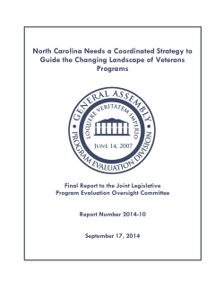 Report - North Carolina General Assembly