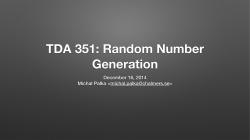 Random number generation