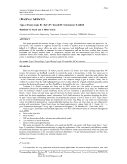 ORIGINAL ARTICLES Type-2 Fuzzy Logic PI