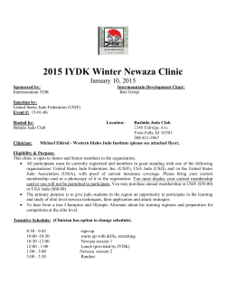 2015 IYDK Winter Newaza Clinic