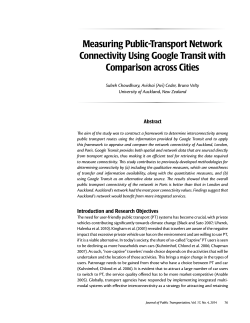 Measuring Public-Transport Network Connectivity Using Google