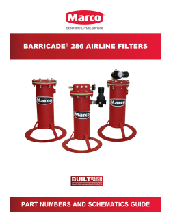 BARRICADE® 286 AIRLINE FILTERS