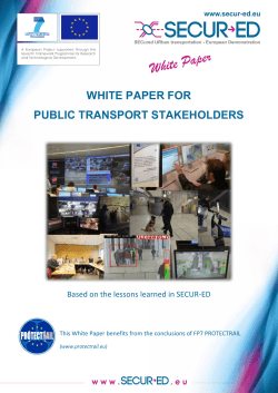 white paper for public transport stakeholders - SECUR-ED