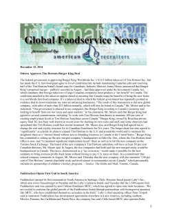 Global Foodservice News