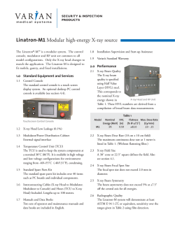 Linatron M1 Datasheet - Varian Medical Systems