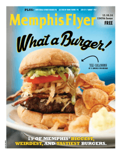 Memphis Flyer: 15 Biggest, Weirdest, Tastiest Burgers in Memphis