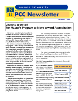 PCC Newsletter - Neumann University