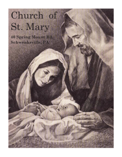 January 5 - St. Mary's