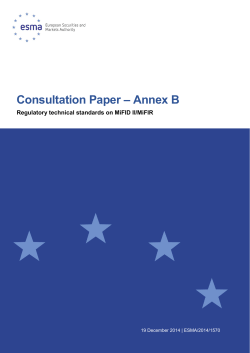 Consultation Paper – Annex B
