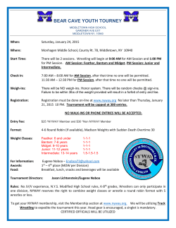 2014 Bear Cave Youth Tournament Flyer
