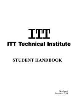 Student Handbook 2 - ITT Technical Institute