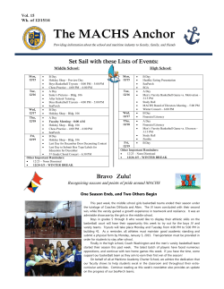 The MACHS Anchor - Maritime Academy Charter School