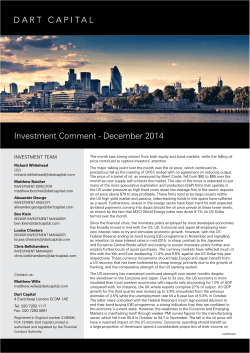 Investment Comment - December 2014