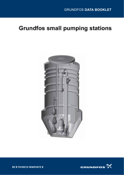 Grundfos small pumping stations