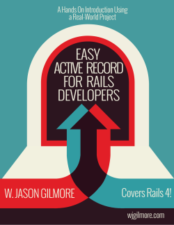 Easy Active Record for Rails Developers