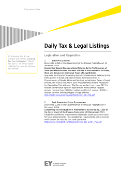 Daily Tax & Legal Listings
