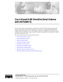 Cisco Aironet 6-dBi Omnidirectional Antenna (AIR-ANT5160V-R)