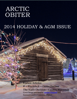 Arctic Obiter - February 2010 - Law Society of the Northwest Territories