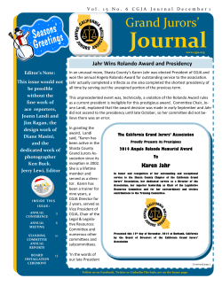 Journal - California Grand Jurors' Association