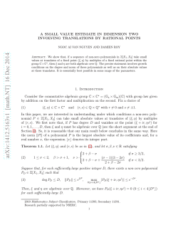 arXiv:1412.5163v1 [math.NT] 16 Dec 2014