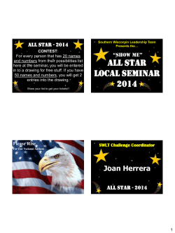 All Star 2014 Slides