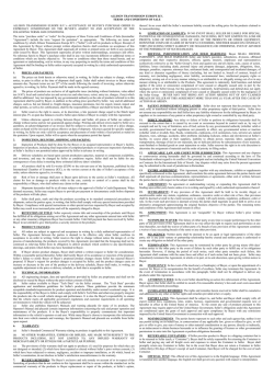 ALLISON TRANSMISSION EUROPE B.V. TERMS AND