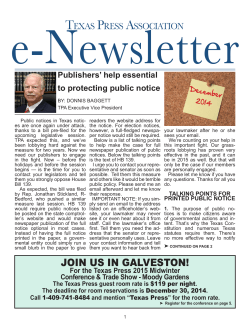 to view the December e-Newsletter.