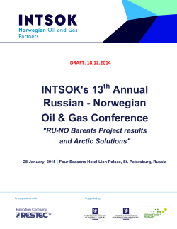 the program Russian-Norwegian Oil & Gas
