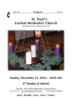 View Bulletin  - St. Paul's The Ocean Grove Church