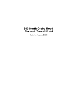 800 North Glebe Road Electronic Tenant® Portal PDF
