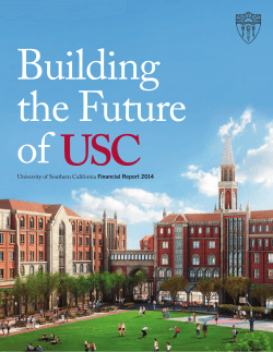 2014 Annual Report - About USC - University of Southern California
