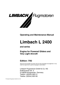 Limbach L 2400 - Limbach Aircraft Engines