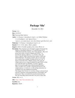 Package 'fda'