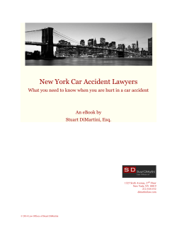 New York Car Accident Lawyers - Law Offices of Stuart DiMartini