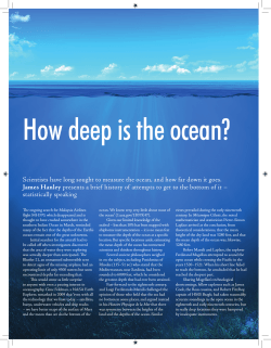 How deep is the ocean&#x0003F